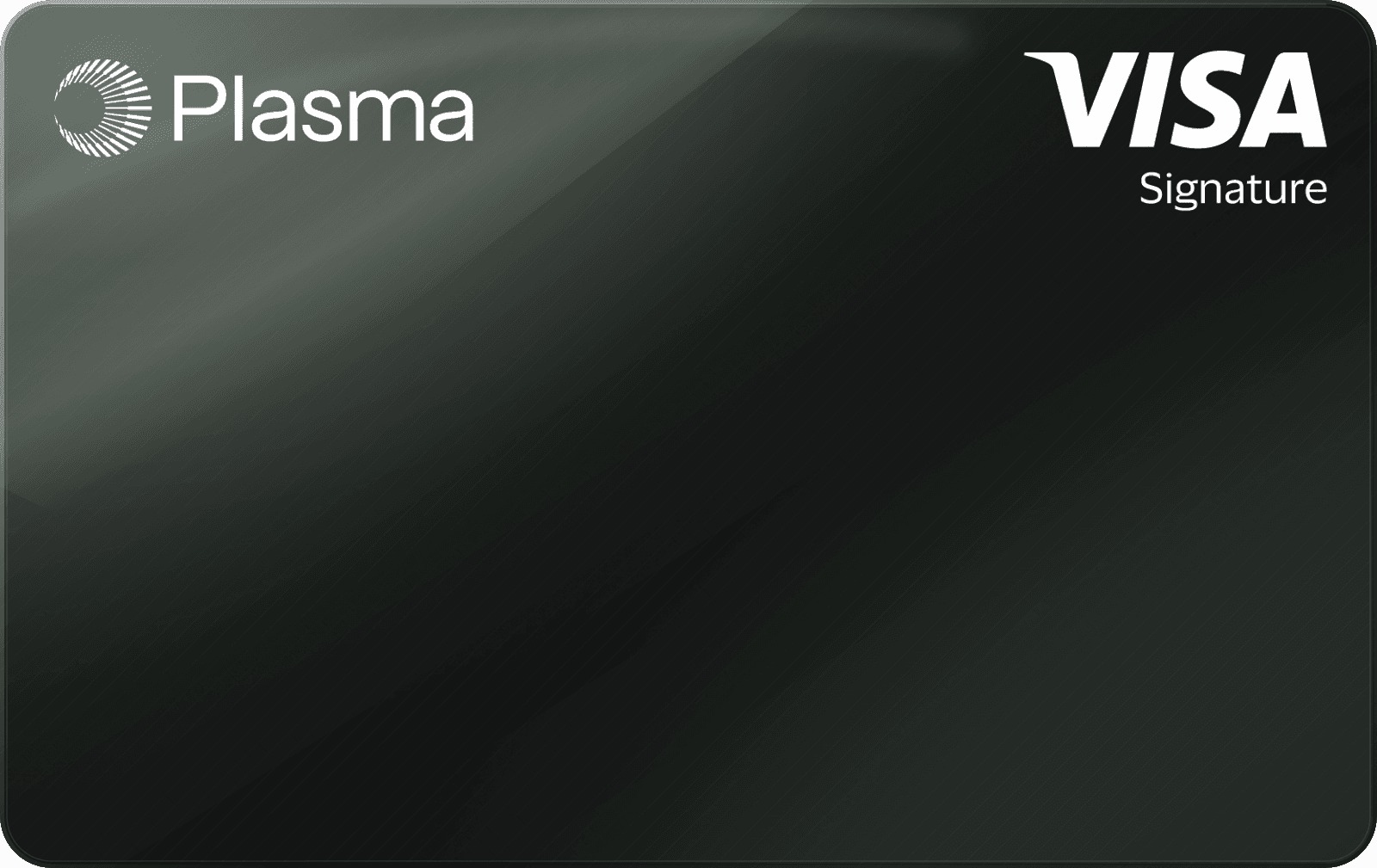 Plasma One Core Visa Signature card design